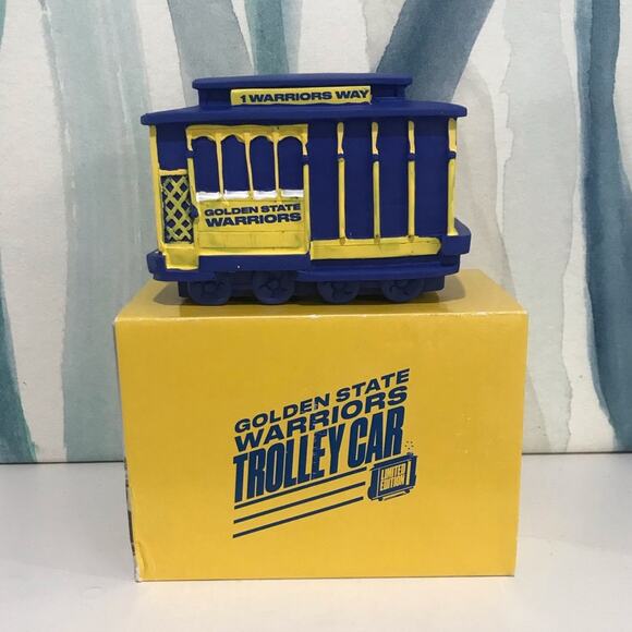 Golden State Warriors Cable Car Trolley Limited Edition Chase Center Collectible - Picture 1 of 8